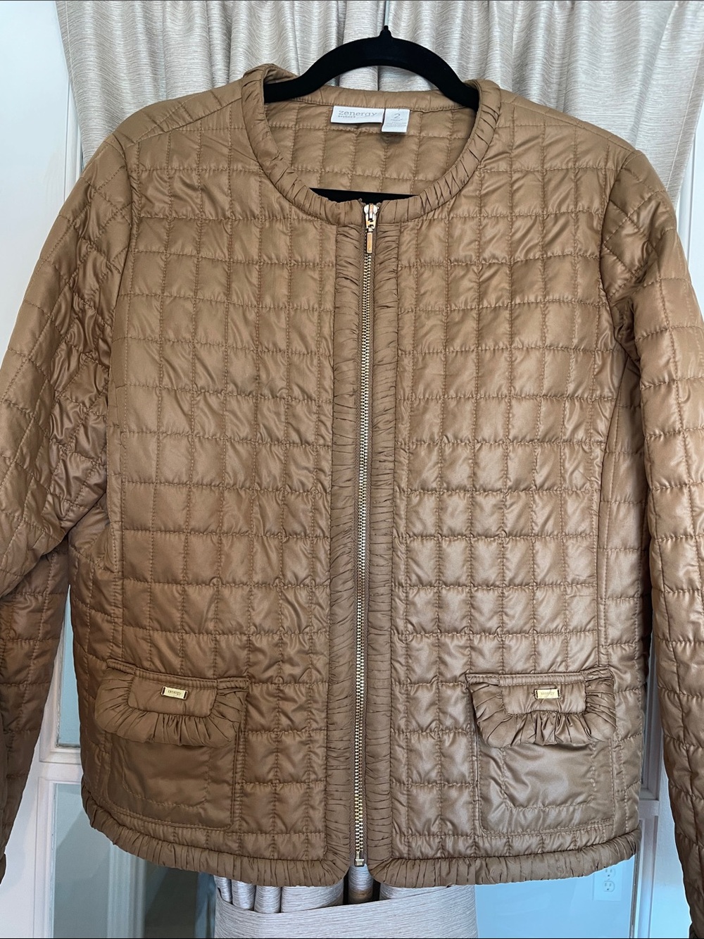 Chico zenergy Square Quilted Lightweight Jacket - Gold